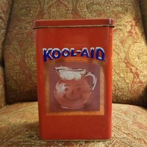 Vintage Koolaid Storage Tin and coupon, collector